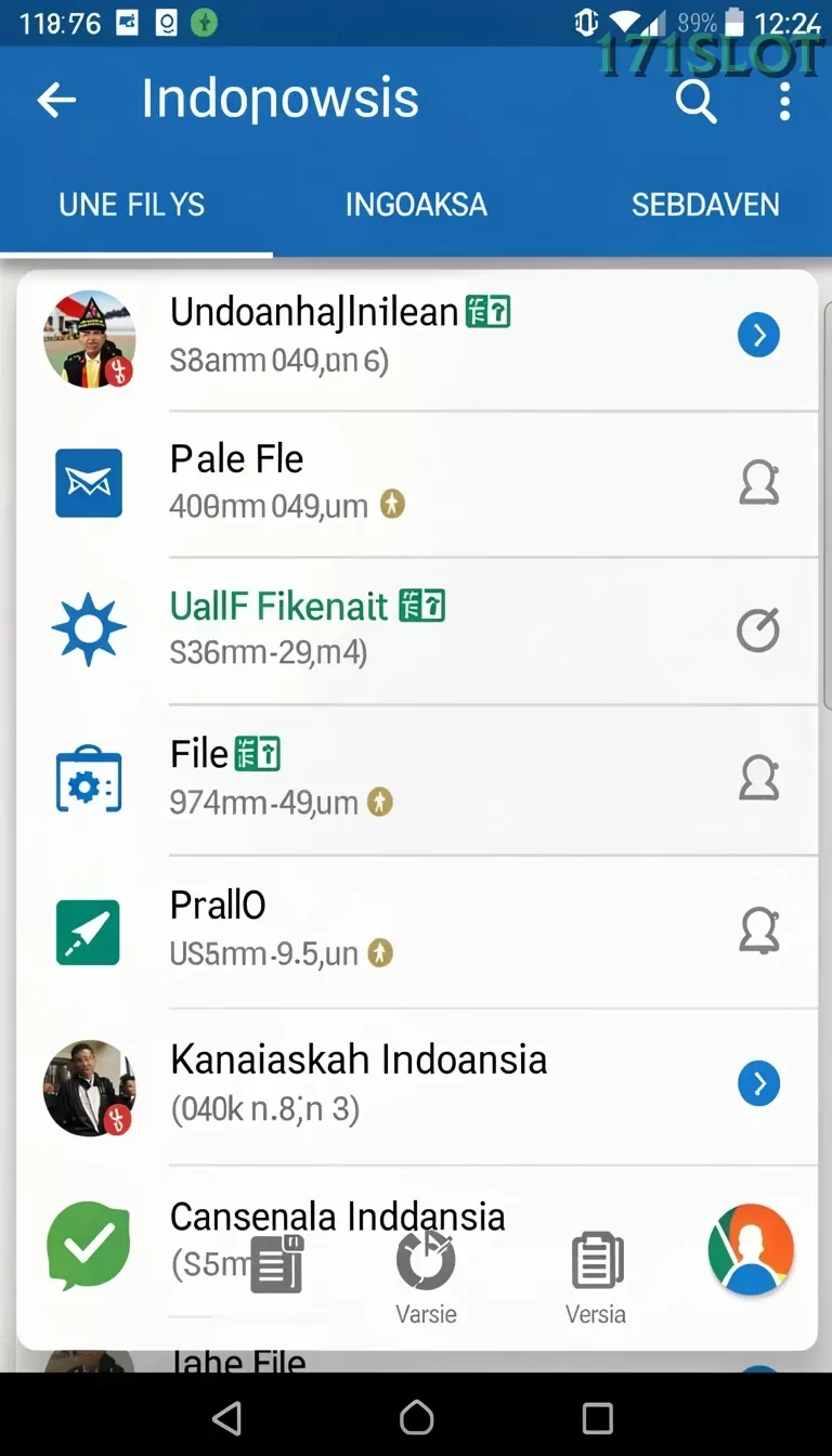 Cuplikan layar V98 — pengaturan akun
