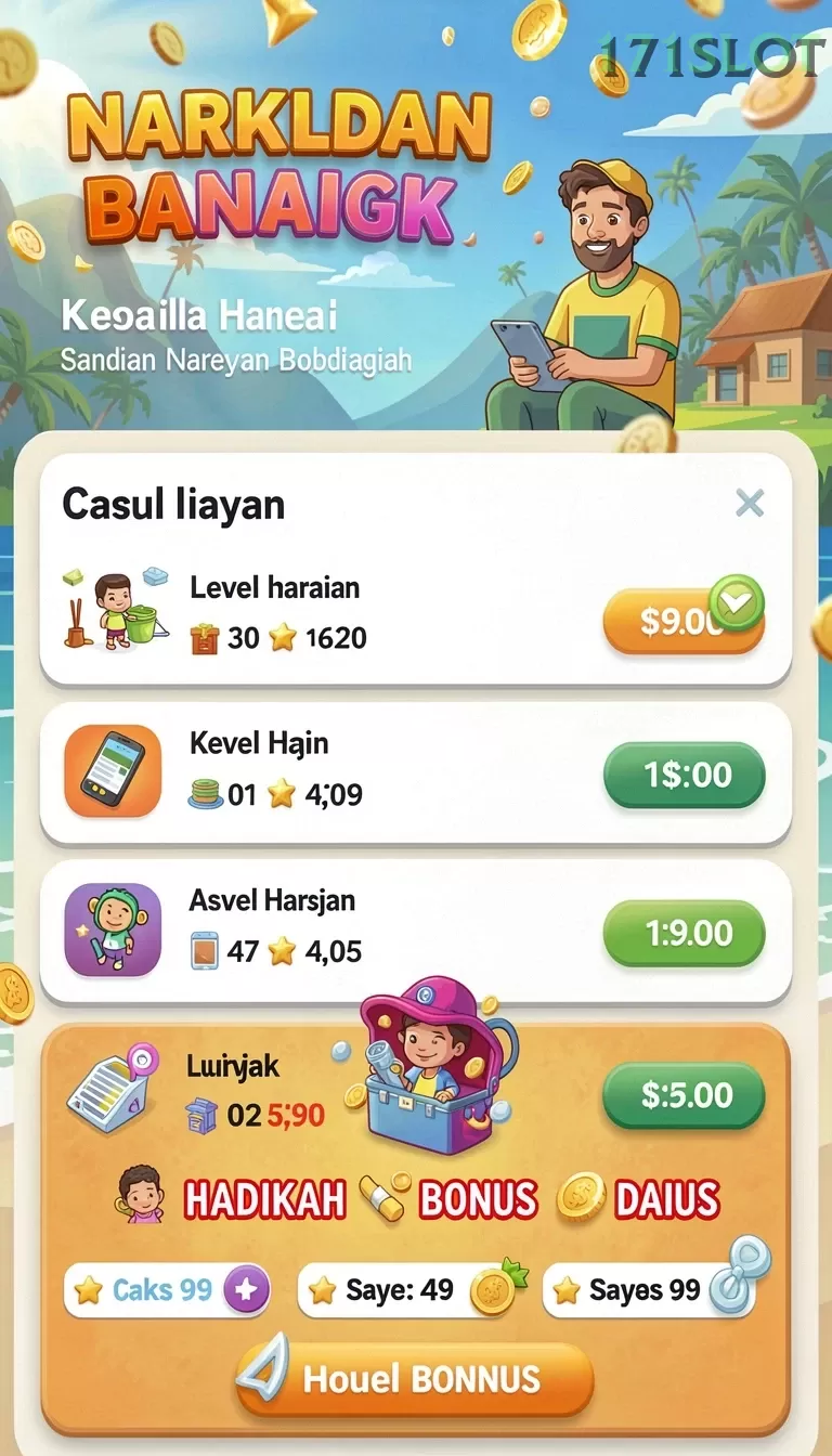 Cuplikan layar MANTRA88 — menu navigasi