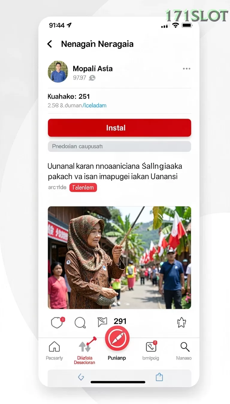 Cuplikan layar 789RP — pengaturan akun