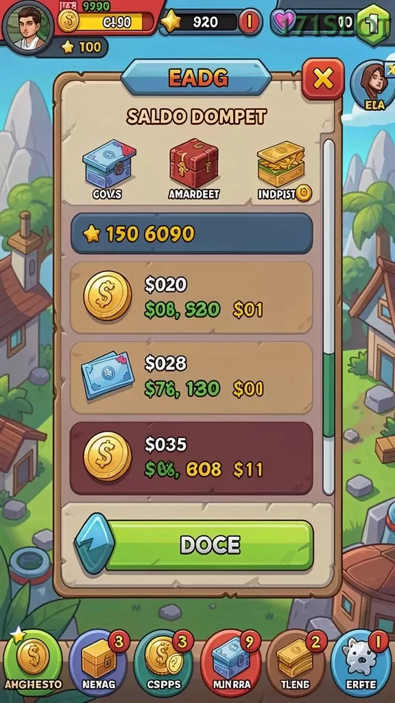 Cuplikan layar INDOBET — menu navigasi